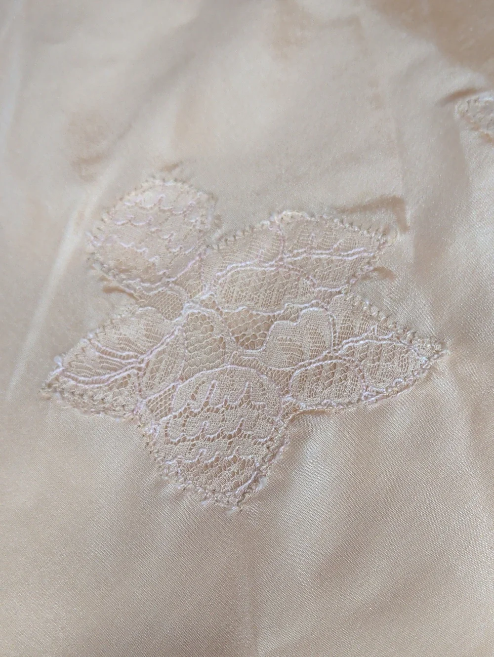 Antique 1920s 30s Tap Pants Peach French Knickers Side Button Art Deco